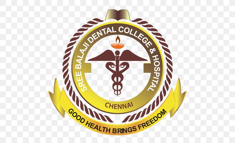 Sree Balaji Dental College & Hospital Dentistry, PNG, 650x500px, Dentistry, Badge, Brand, College, Dental College Download Free