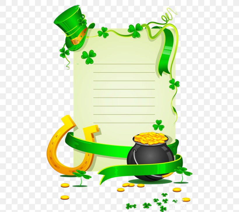 Four-leaf Clover Saint Patrick's Day Shamrock Clip Art, PNG, 500x727px, Fourleaf Clover, Clover, Drawing, Fictional Character, Flora Download Free