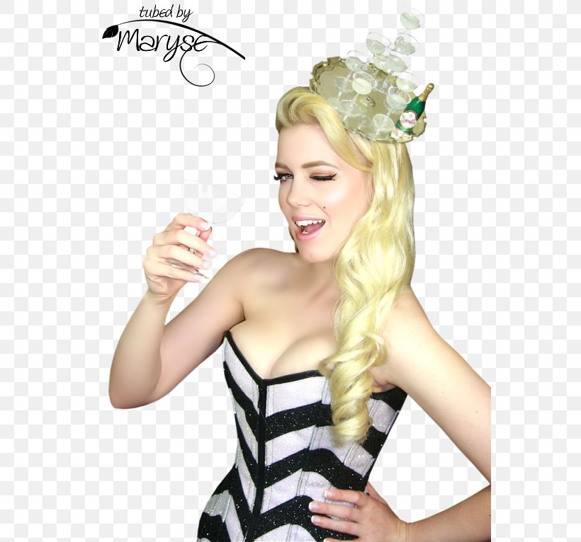 New Year Christmas Woman Champagne PSP, PNG, 566x766px, New Year, Blond, Champagne, Christmas, Hair Download Free