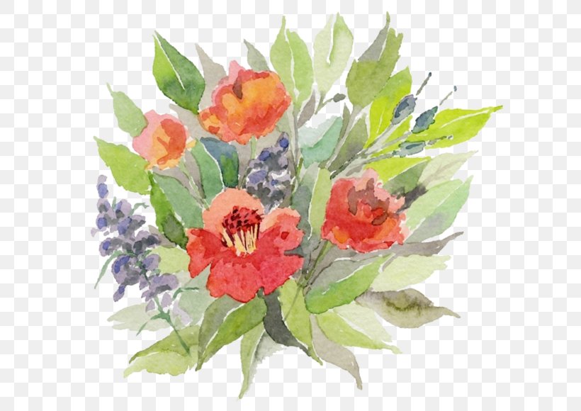 Floral Design Watercolor Painting, PNG, 600x580px, Floral Design, Annual Plant, Cut Flowers, Drawing, Floristry Download Free