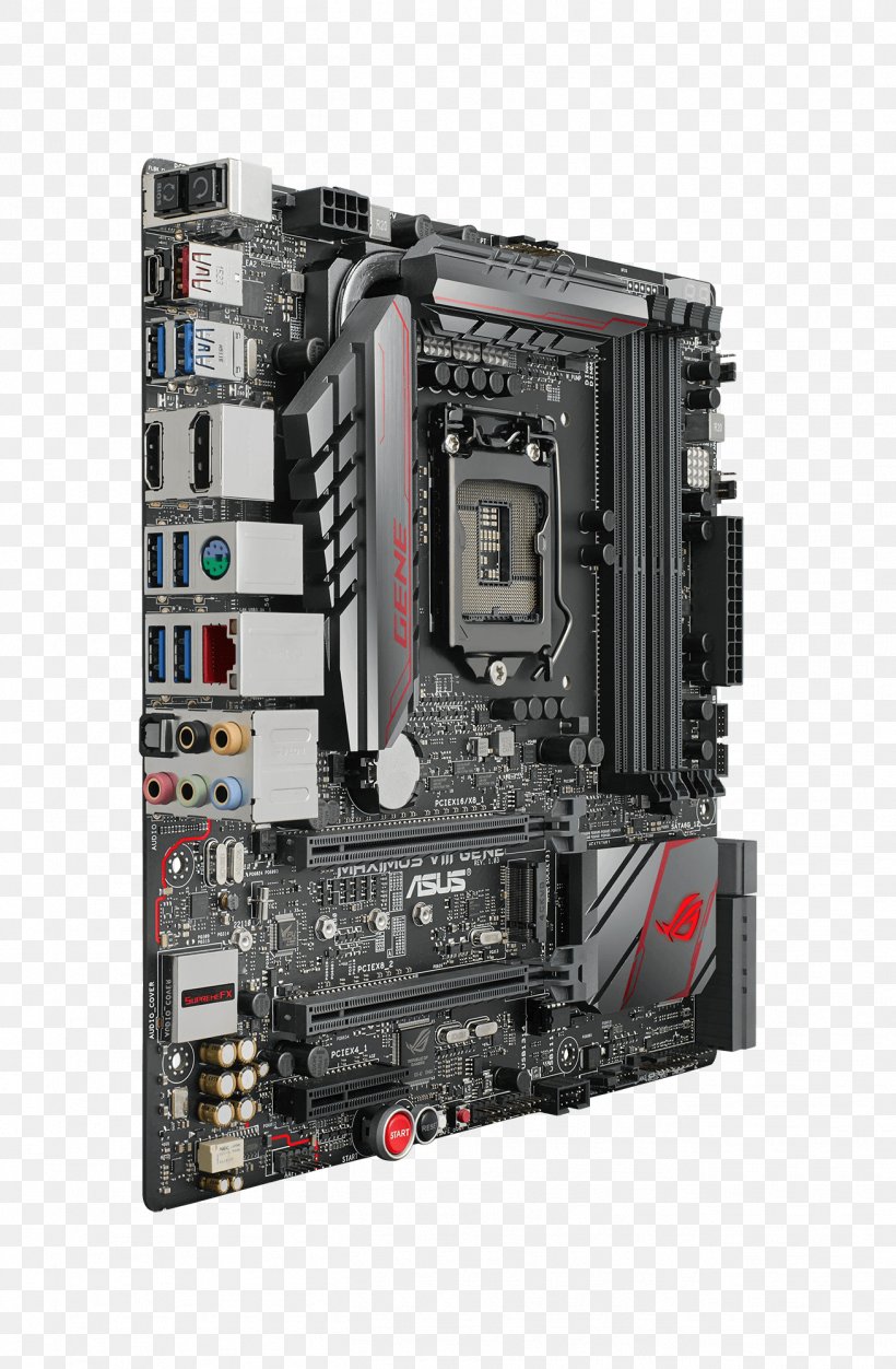 Intel MicroATX LGA 1151 Motherboard Republic Of Gamers, PNG, 1309x2000px, Intel, Asus, Atx, Chipset, Computer Accessory Download Free