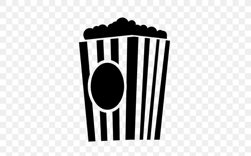 Popcorn Cinema Film, PNG, 512x512px, Popcorn, Black, Black And White, Brand, Cinema Download Free