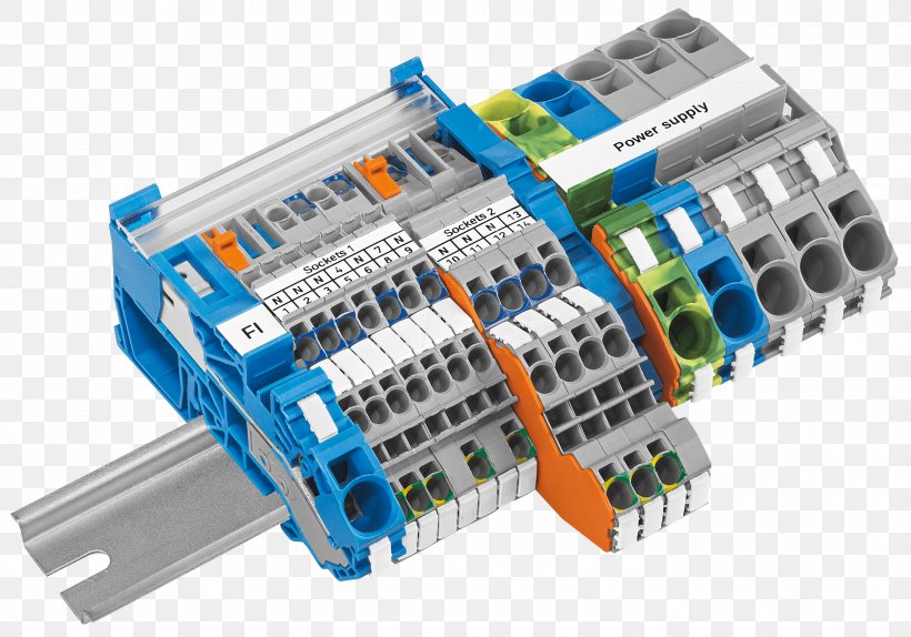 Screw Terminal DIN Rail WAGO Kontakttechnik Manufacturing, PNG, 3000x2100px, Terminal, Circuit Component, Din Rail, Electrical Cable, Electrical Connector Download Free