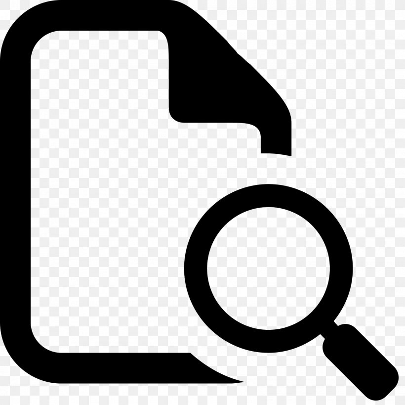 Magnifying Glass, PNG, 1600x1600px, Document, Area, Black, Black And White, Brand Download Free