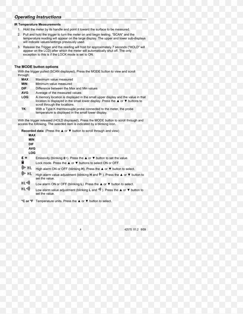 Infrared Thermometers Measurement Thermographic Camera Distance, PNG, 1275x1650px, Infrared Thermometers, Area, Distance, Document, Dubbel Download Free