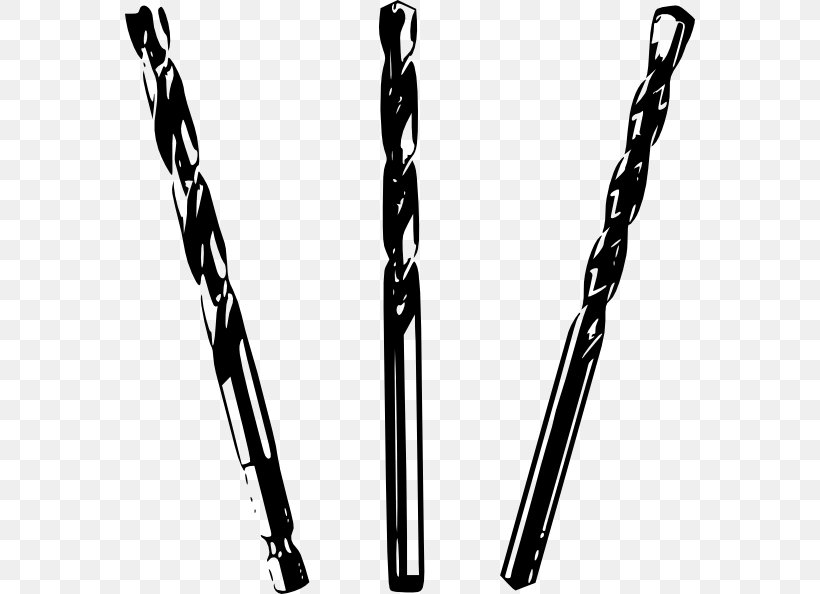 Augers Drill Bit Hand Tool Clip Art, PNG, 570x594px, Augers, Black And White, Carpenter, Directional Drilling, Drill Bit Download Free