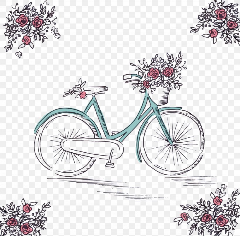 Bicycle Cycling Euclidean Vector, PNG, 2667x2618px, Bicycle, Bicycle Accessory, Bicycle Frame, Bicycle Handlebar, Bicycle Part Download Free