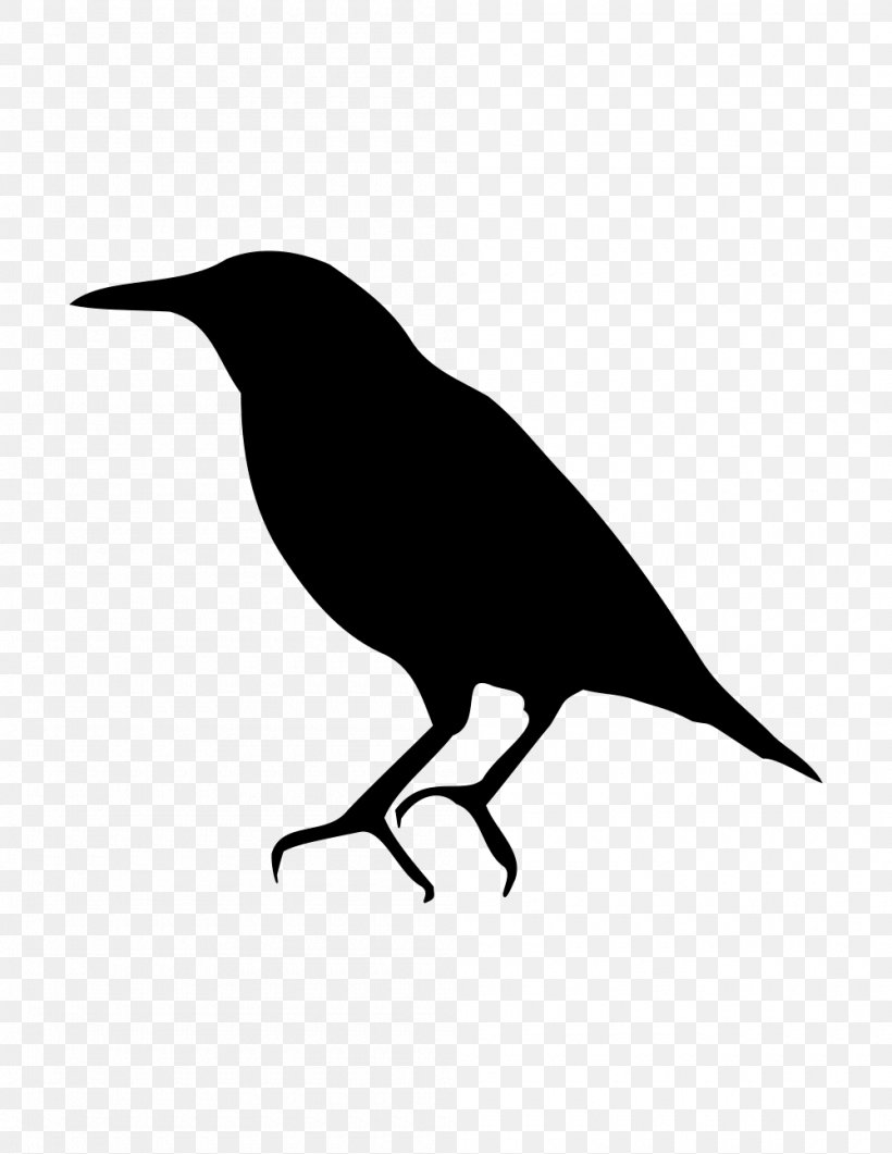 Common Starling Bird Silhouette Clip Art, PNG, 1000x1294px, Common Starling, American Crow, Animal, Beak, Bird Download Free