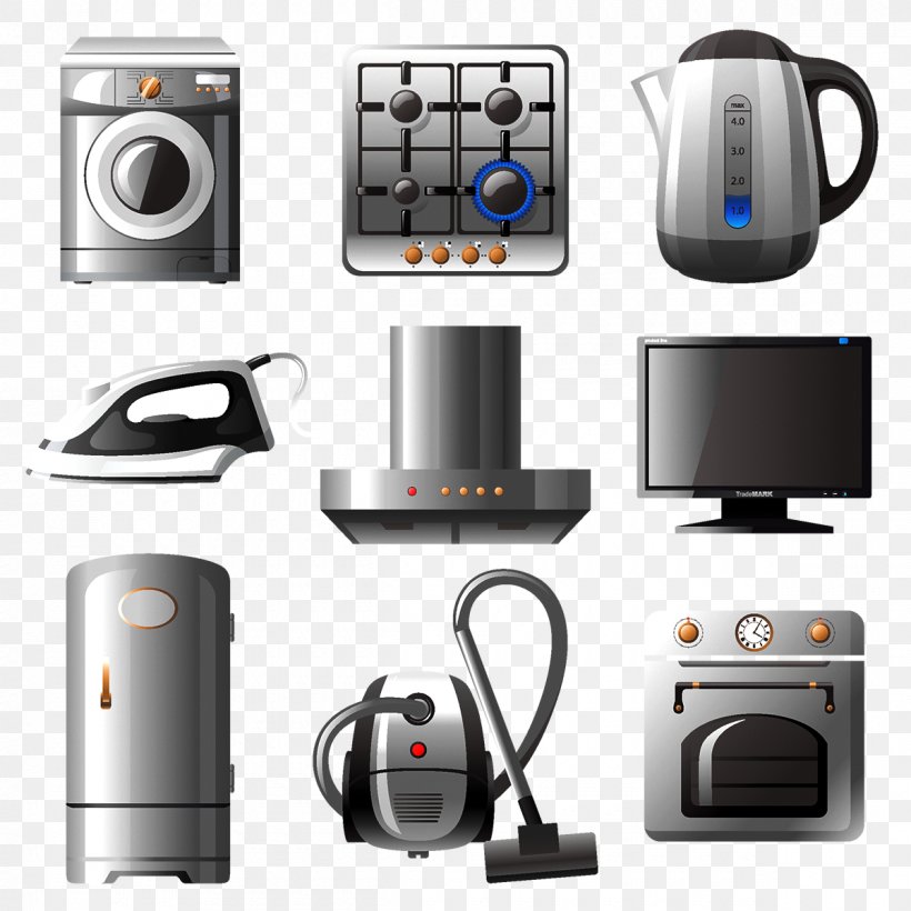 Home Appliance Icon, PNG, 1200x1200px, Home Appliance, Clothes Dryer, Clothes Iron, Electronics, Fan Download Free