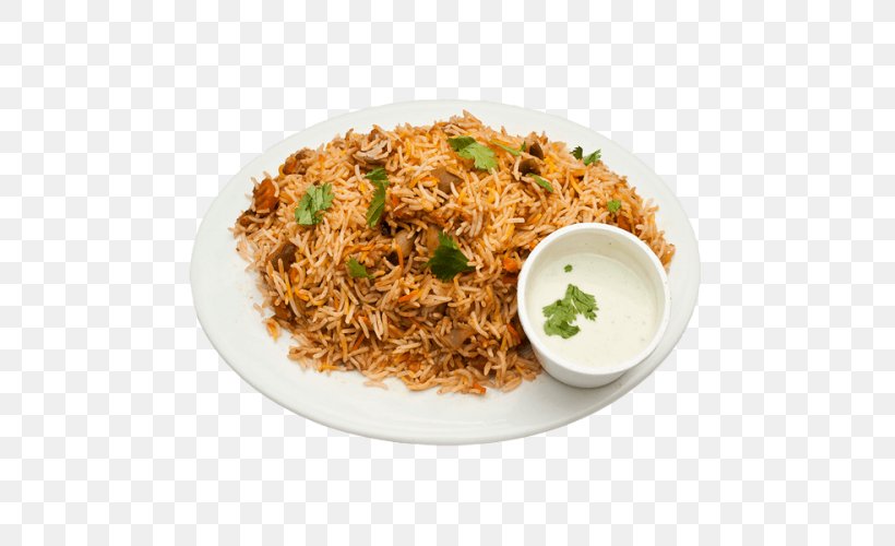 Hyderabadi Biryani Indian Cuisine Vegetarian Cuisine Hyderabadi Cuisine, PNG, 500x500px, Biryani, Asian Food, Basmati, Chicken As Food, Chicken Tikka Download Free
