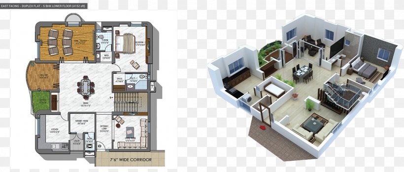 Floor Plan NCC Urban Gardenia House Plan, PNG, 1350x579px, Floor Plan, Apartment, Architectural Plan, Architecture, Duplex Download Free