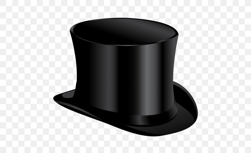 Top Hat Clip Art Image, PNG, 500x500px, Top Hat, Black And White, Bowler Hat, Clothing, Cylinder Download Free