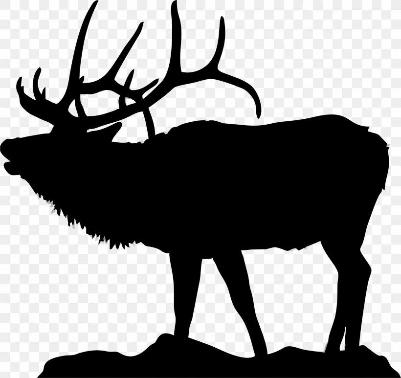 Elk Deer Moose Clip Art, PNG, 1768x1667px, Elk, Animal, Antler, Black And White, Cattle Like Mammal Download Free