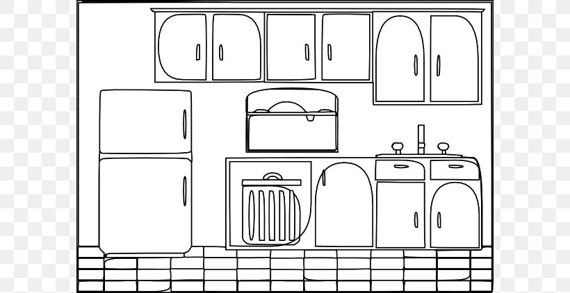 Kitchen Black And White Free Content Clip Art, PNG, 600x422px, Watercolor, Cartoon, Flower, Frame, Heart Download Free