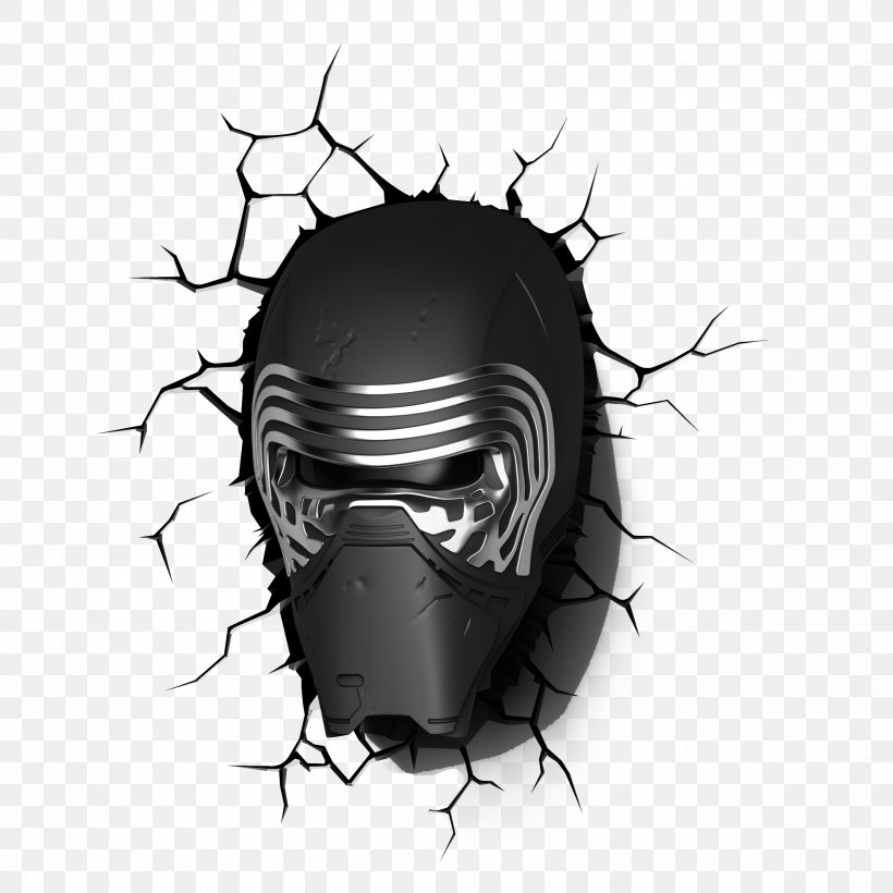 Kylo Ren Star Wars The Force Han Solo Rey, PNG, 2500x2500px, Kylo Ren, Adam Driver, Black And White, Facial Hair, First Order Download Free