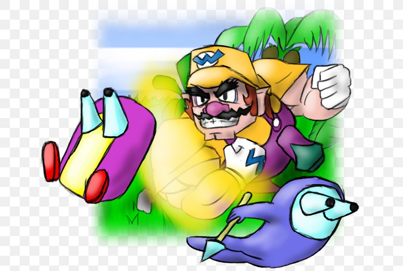 Wario Land 4 Vertebrate Desktop Wallpaper Clip Art, PNG, 680x551px, Watercolor, Cartoon, Flower, Frame, Heart Download Free