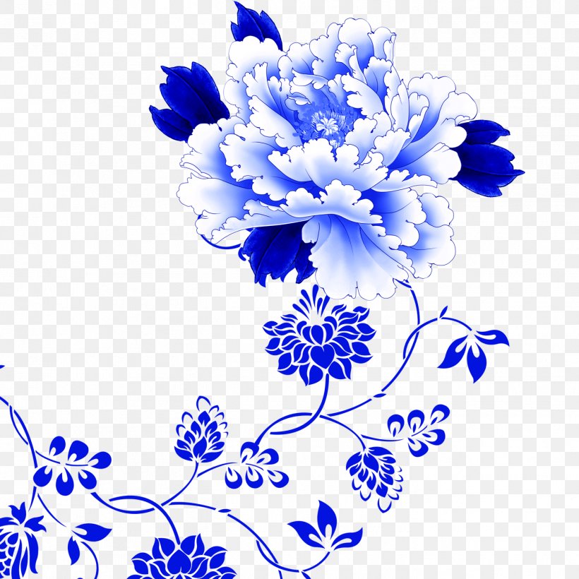 Blue And White Pottery Download, PNG, 1417x1417px, Blue And White Pottery, Blue, Chinoiserie, Chrysanths, Cobalt Blue Download Free