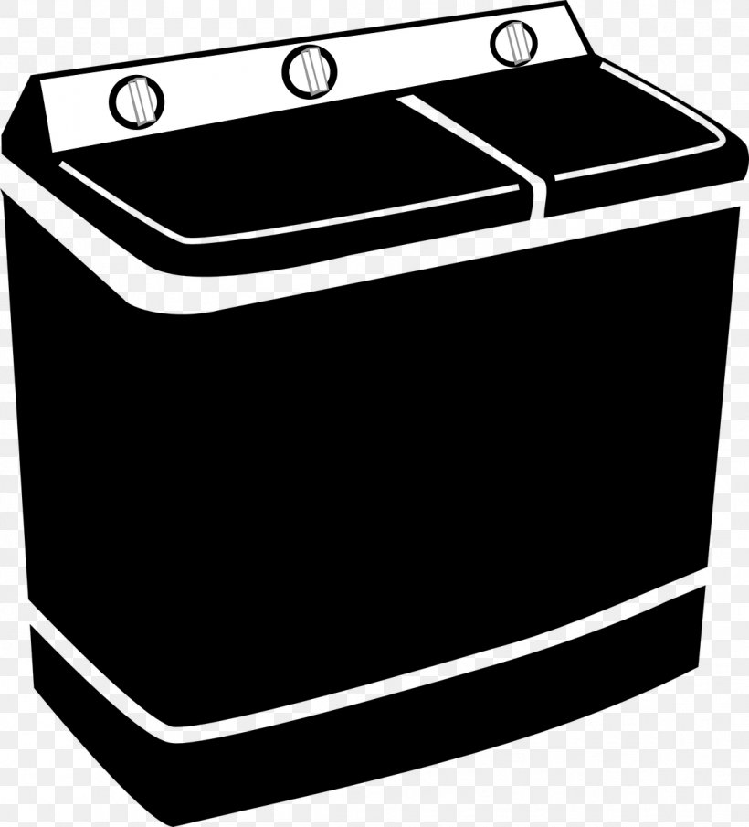 Home Appliance Washing Machines Clip Art Tool Image, PNG, 1159x1280px, Home Appliance, Black, Black And White, Cleaning, Cleanliness Download Free