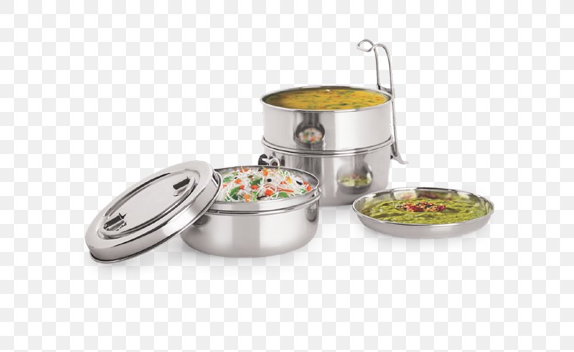 Tiffin Carrier Indian Cuisine Lunchbox Food, PNG, 593x503px, Tiffin, Chapati, Container, Cooking Ranges, Cookware Accessory Download Free