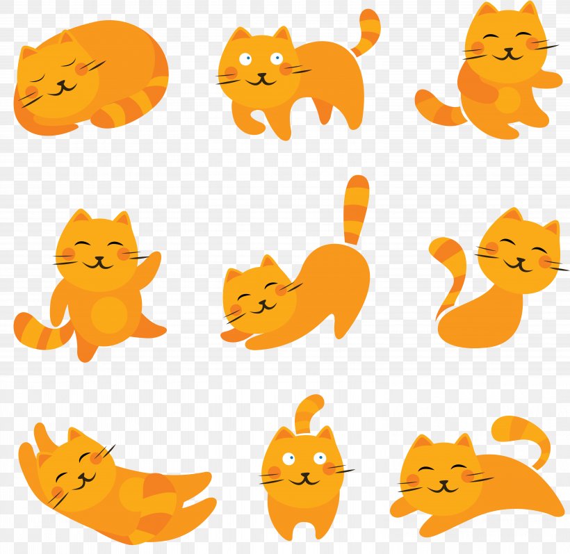 Cat Kitten Vector Graphics Clip Art Cartoon, PNG, 6099x5934px, Cat, Animal Figure, Carnivoran, Cartoon, Digital Image Download Free