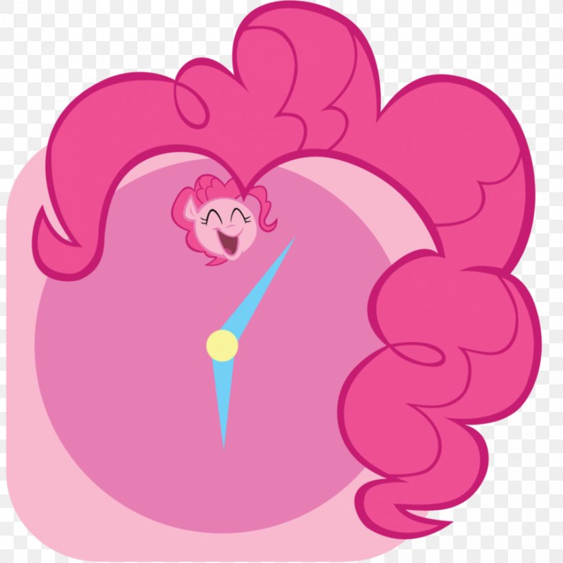 Pinkie Pie Desktop Wallpaper Rarity Clock, PNG, 894x894px, Watercolor, Cartoon, Flower, Frame, Heart Download Free