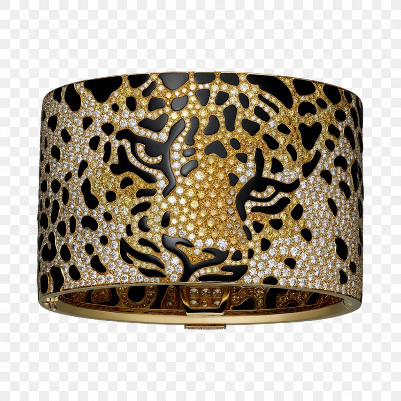 Leopard Cartier Bangle Jewellery Watch, PNG, 1000x1000px, Leopard, Bangle, Bracelet, Brilliant, Cartier Download Free