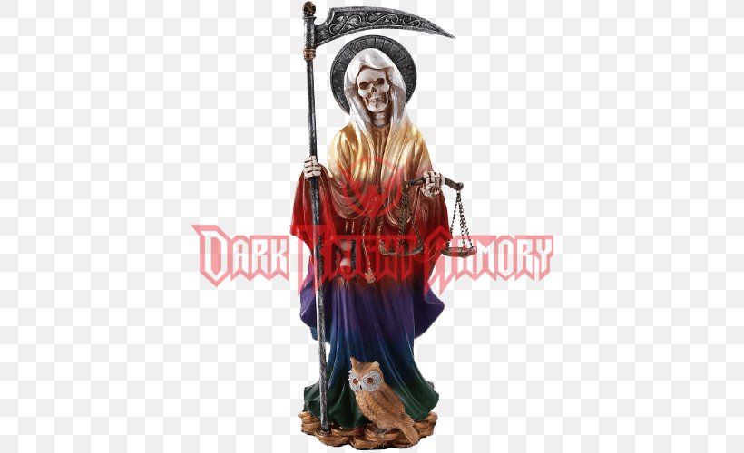 Santa Muerte Statue Religion Death Folk Saint, PNG, 500x500px, Santa Muerte, Death, Fictional Character, Figurine, Folk Saint Download Free