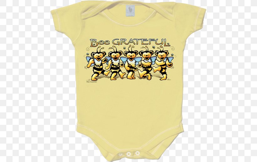 T-shirt Baby & Toddler One-Pieces Romper Suit Grateful Dead Child, PNG, 500x519px, Tshirt, Baby Products, Baby Toddler Clothing, Baby Toddler Onepieces, Child Download Free