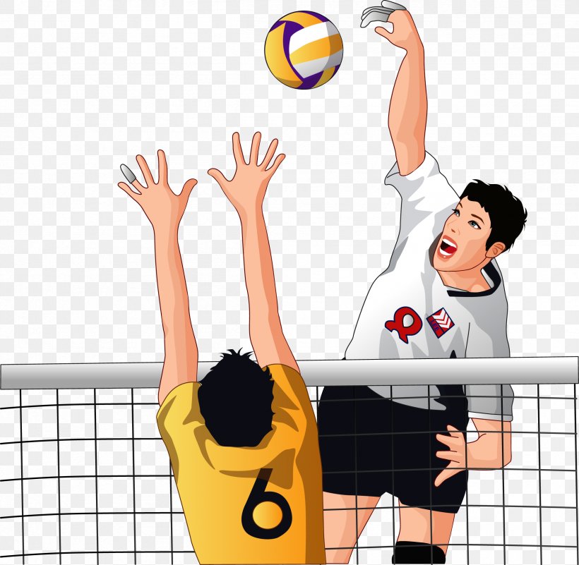 Volleyball Icon, PNG, 2406x2351px, Volleyball, Ball Game, Cartoon, Human Behavior, Joint Download Free