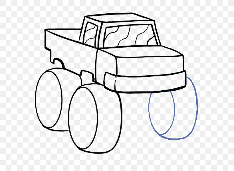 Car Drawing Monster Truck, PNG, 678x600px, Car, Area, Artwork, Black And  White, Can Stock Photo Download