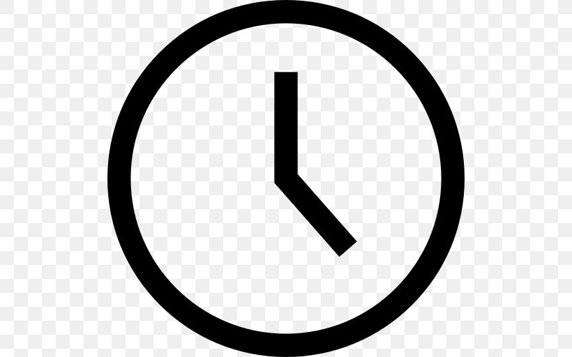 Symbol Clock, PNG, 512x512px, Symbol, Area, Black And White, Brand, Clock Download Free
