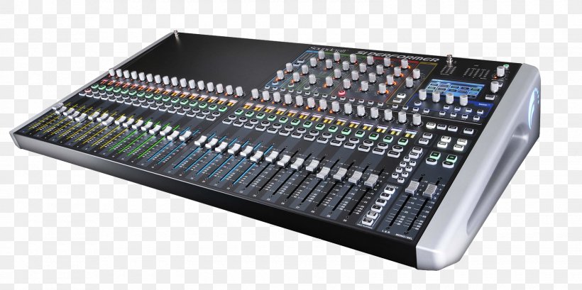 Microphone Audio Mixers Soundcraft Spirit Si Performer 3 Digital Mixing Console, PNG, 1600x800px, Watercolor, Cartoon, Flower, Frame, Heart Download Free