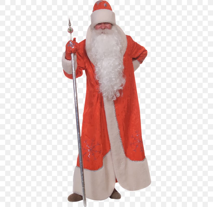 Santa Claus Ded Moroz Train Christmas Ornament Ziuzia, PNG, 345x800px, Santa Claus, Christmas, Christmas Ornament, Costume, Ded Moroz Download Free