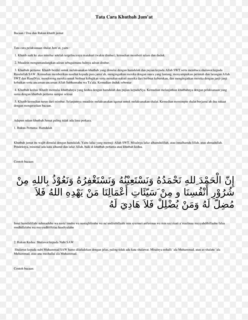 Khutbah Jumu'ah Sermon Minbar Document, PNG, 1700x2200px, Khutbah, Adhan, Allah, Area, Diagram Download Free