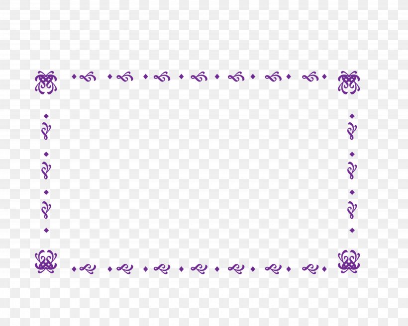 Purple Picture Frame Clip Art, PNG, 5905x4724px, Purple, Area, Clover, Drawing, Picture Frame Download Free