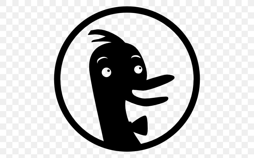 DuckDuckGo Web Browser Clip Art, PNG, 512x512px, Duckduckgo, Area, Artwork, Black, Black And White Download Free
