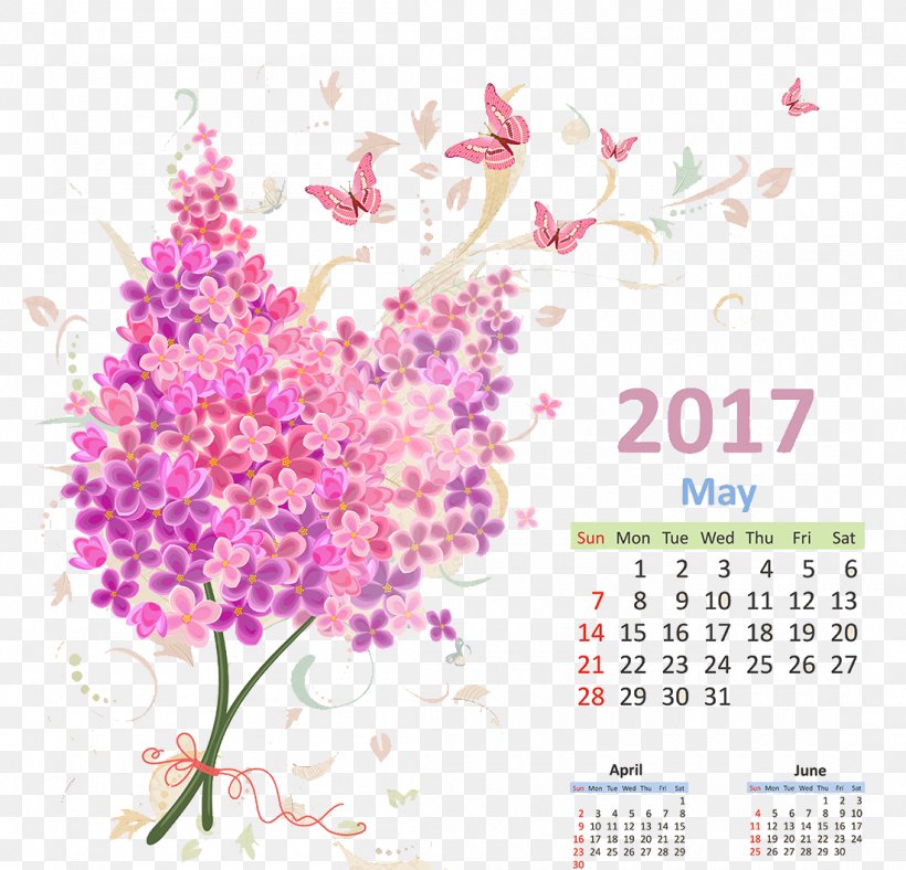 Euclidean Vector Calendar Clip Art, PNG, 1100x1058px, Calendar, Blossom, Branch, Cut Flowers, Floral Design Download Free