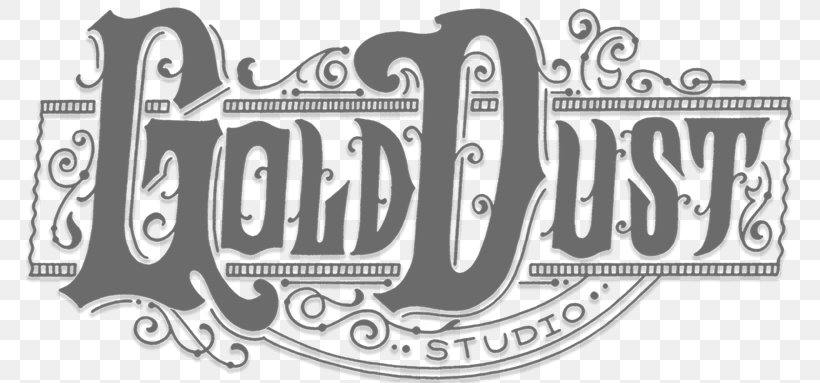 Gold Dust Studio Logo Brand Beauty Parlour, PNG, 767x383px, Logo, Barber, Beauty Parlour, Black And White, Brand Download Free