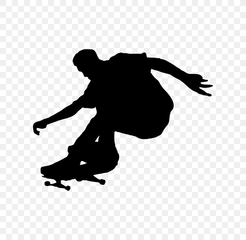 Skateboarding Extreme Sport Longboard, PNG, 800x800px, Skateboard, Black, Black And White, Extreme Sport, Human Behavior Download Free