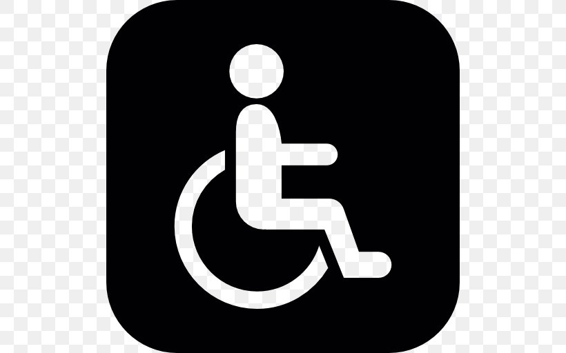 Disability Wheelchair Accessibility Health Accessible Toilet, PNG, 512x512px, Disability, Accessibility, Accessible Toilet, Area, Black And White Download Free