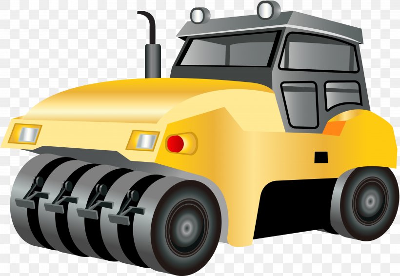Cartoon Car, PNG, 3840x2654px, Architectural Engineering, Automotive Design, Brand, Bulldozer, Car Download Free