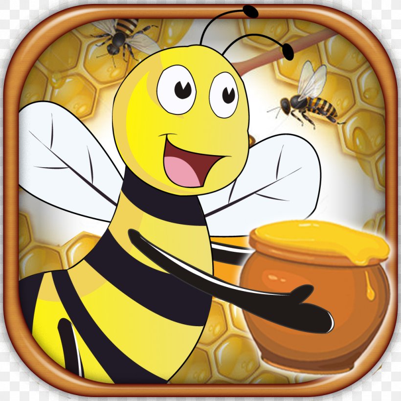 Honey Bee Puzzle Game Word Search, PNG, 1024x1024px, Honey Bee, App Store, Art, Bee, Cartoon Download Free