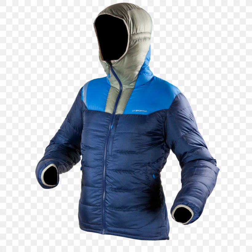 Jacket Daunenjacke PrimaLoft Hood Clothing, PNG, 1000x1000px, Jacket, Clothing, Daunenjacke, Electric Blue, Fur Download Free