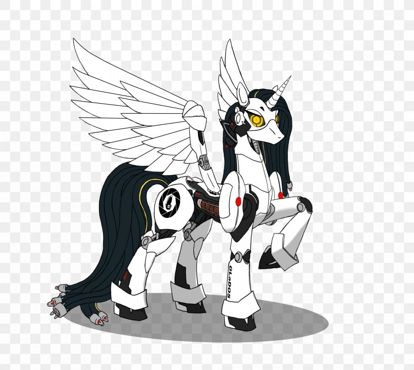 Portal 2 GLaDOS Pony Chell, PNG, 2357x2106px, Watercolor, Cartoon, Flower, Frame, Heart Download Free