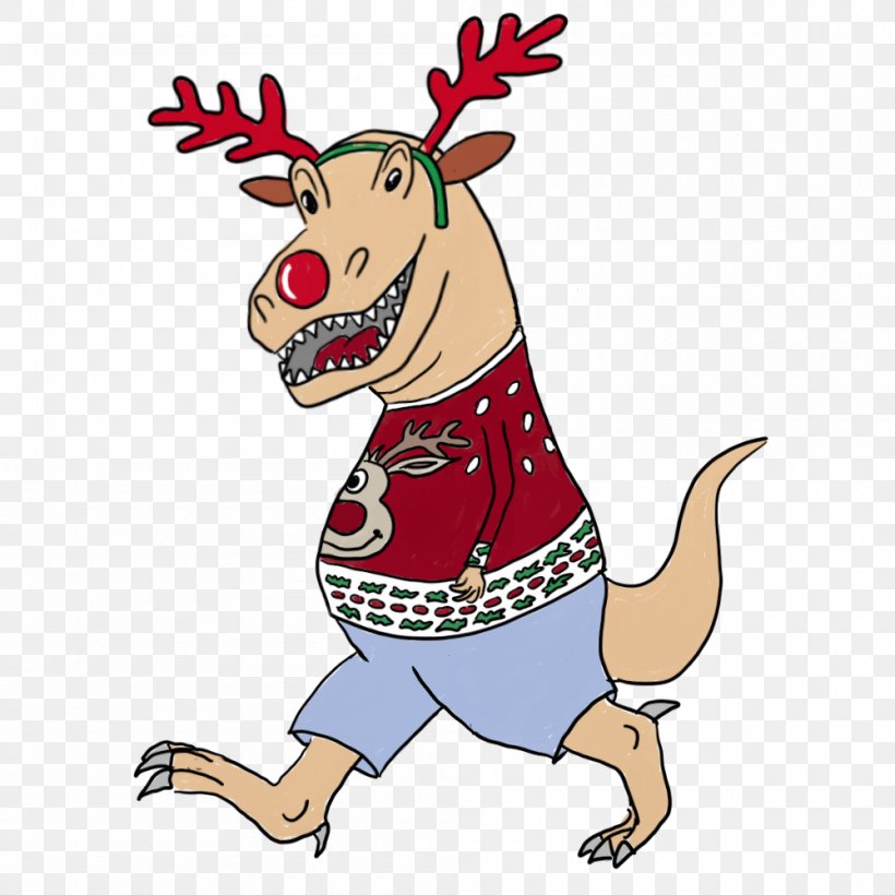 Reindeer Christmas Ornament Cartoon Clip Art, PNG, 1000x1000px, Reindeer, Art, Artwork, Cartoon, Character Download Free