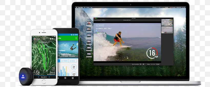 Surfing Sports Tracker Extreme Sport, PNG, 750x340px, Surfing, Advertising, Android, Brand, Computer Monitor Download Free