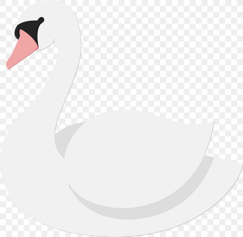 Swan Bird Ducks, Geese And Swans Water Bird Waterfowl, PNG, 1401x1368px, Watercolor, Beak, Bird, Black Swan, Duck Download Free