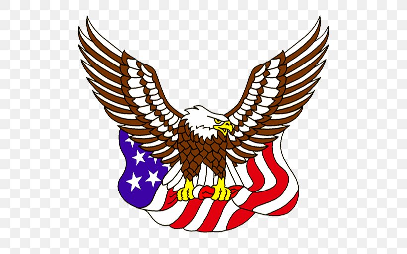 United States Of America Bald Eagle Flag Of The United States Clip Art, PNG, 512x512px, United States Of America, Artwork, Bald Eagle, Beak, Bird Download Free
