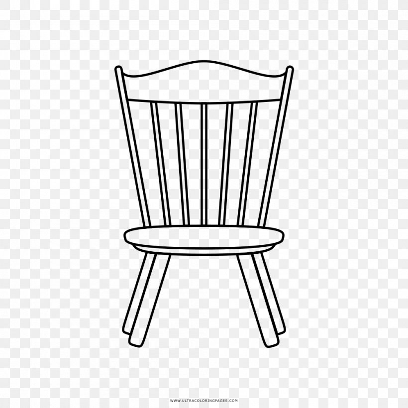 Chair Line Art Drawing Coloring Book Black And White, PNG, 1000x1000px, Chair, Area, Billboard, Black And White, Coloring Book Download Free