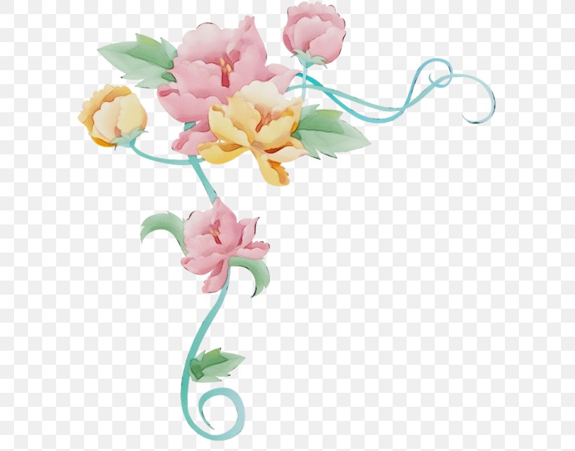 Cut Flowers Flower Pink Plant Clip Art, PNG, 600x643px, Watercolor, Cut Flowers, Flower, Paint, Pedicel Download Free